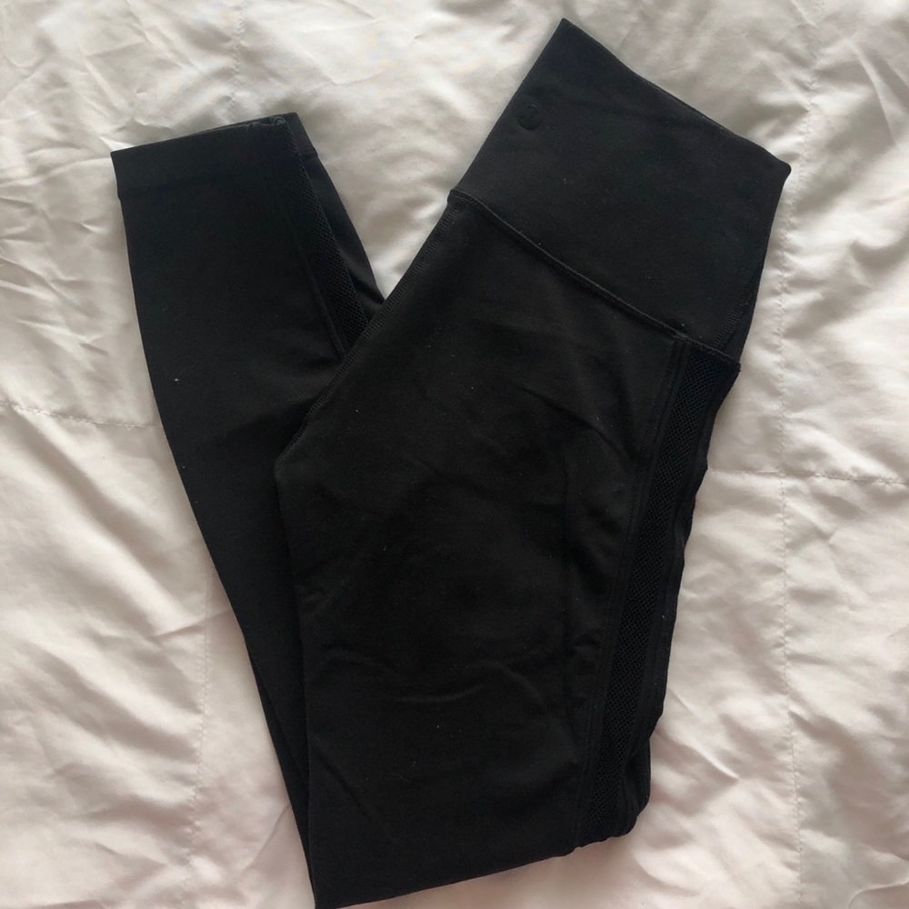 Lululemon Mesh Detail High Rise Leggings
